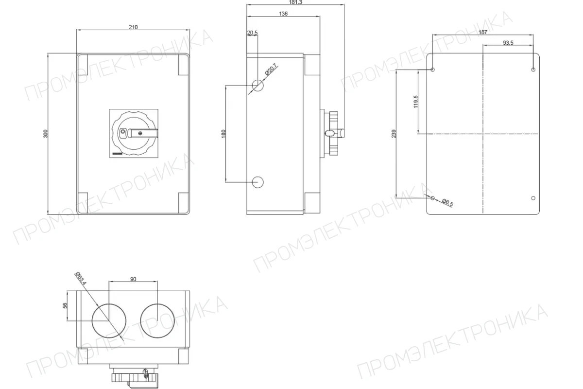 Siemens 3LD2730-0TK13 — Аварийный главный управляющий переключатель