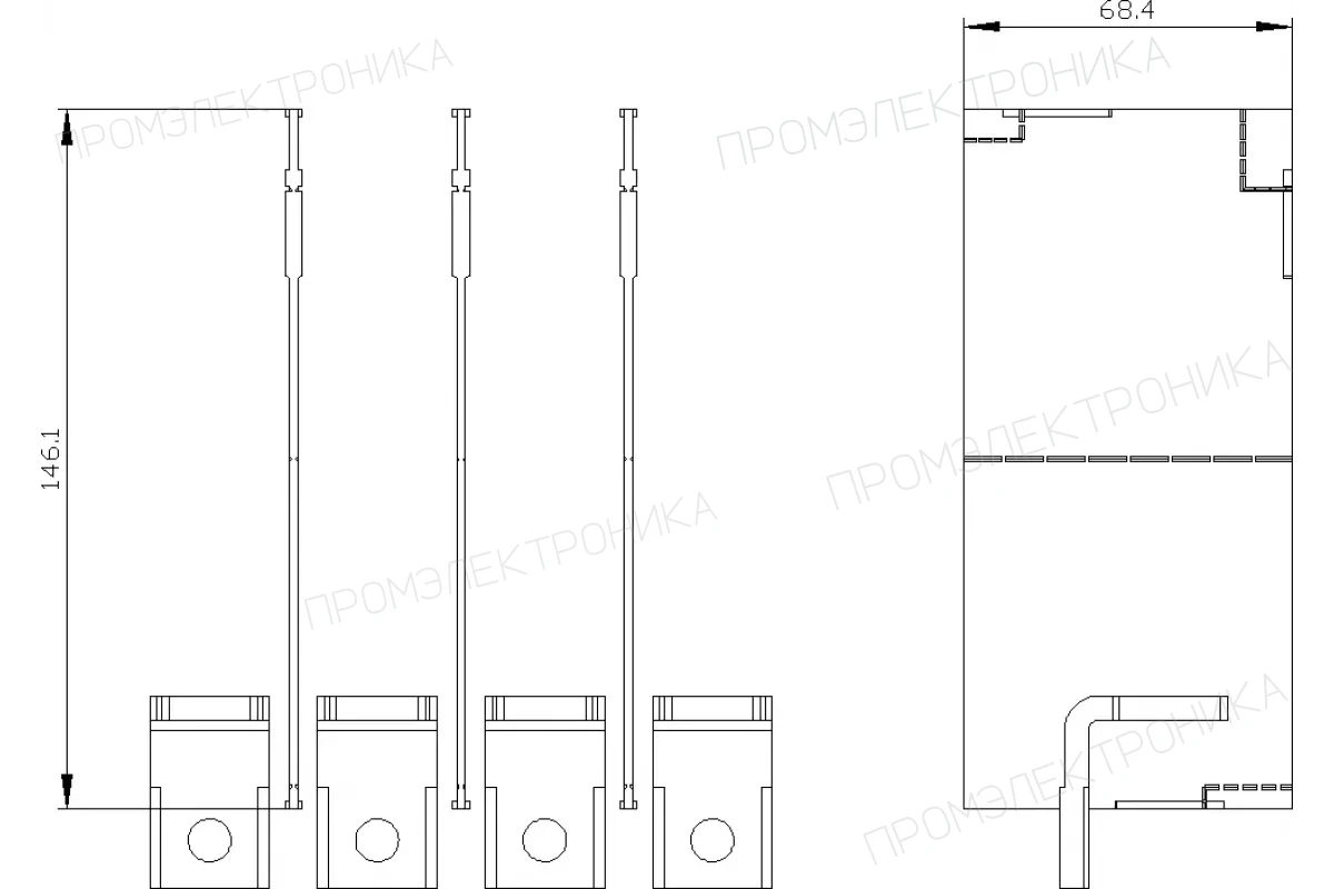 Siemens 3VA9224-0JJ13 — Клемма для круглого провода больш