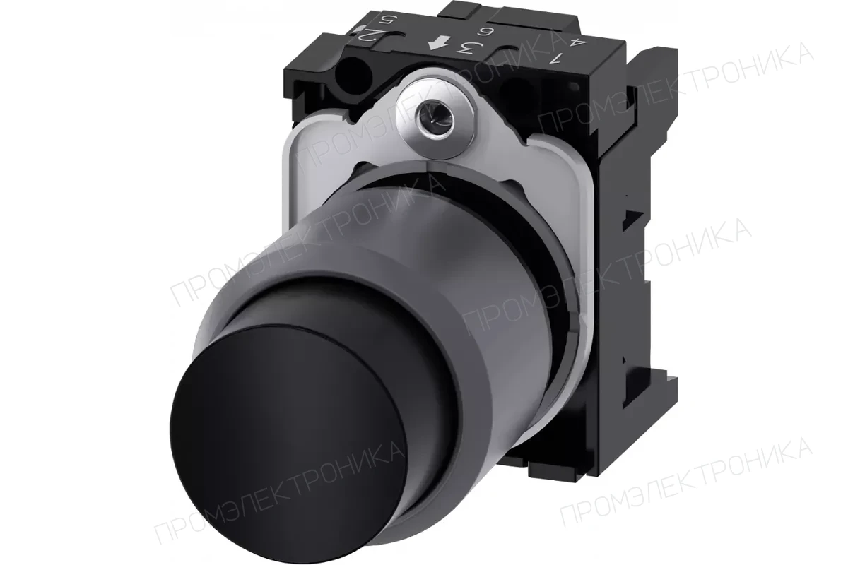 Siemens 3SU1230-0EB40-0AA0 — Актуатор кнопки с высоким фронтальным кольцом