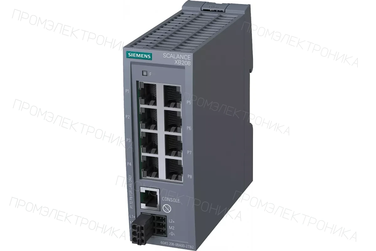 Siemens 6GK5208-0BA00-2AB2 — компонент промышленной автоматизации