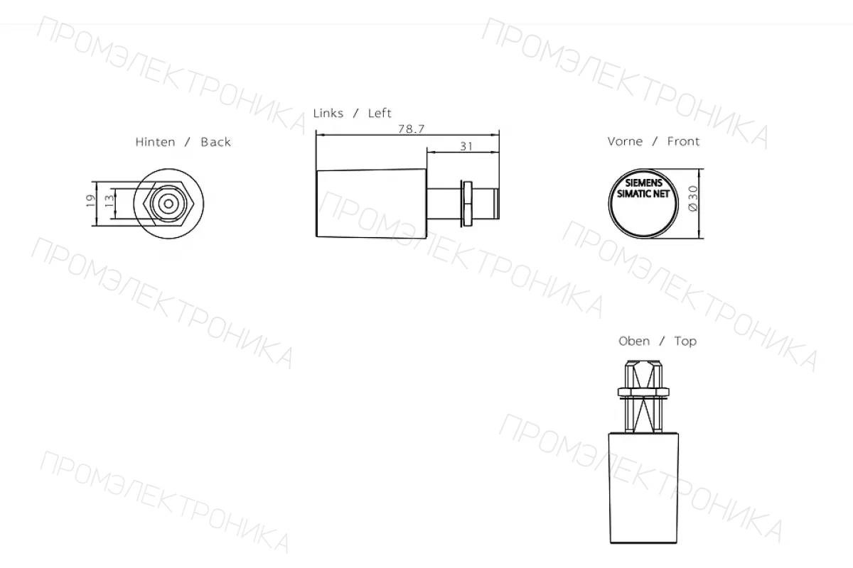 Siemens 1FK2203-4AK11-0MB0 — SIMOTICS S-1FK2 CT Серводвигатель