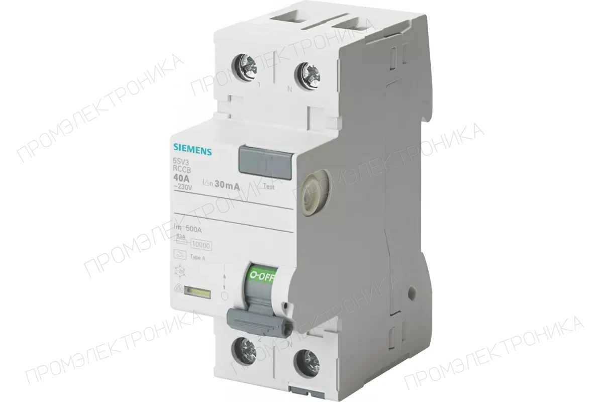 Siemens 5SV3111-6 — УЗО - устройства защитного отключения