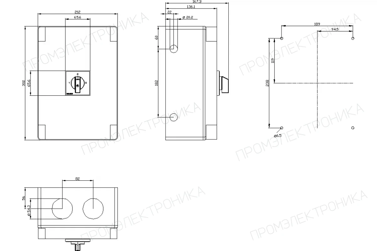 Siemens 3LD2566-4VD53 — Главный/аварийный выключатель