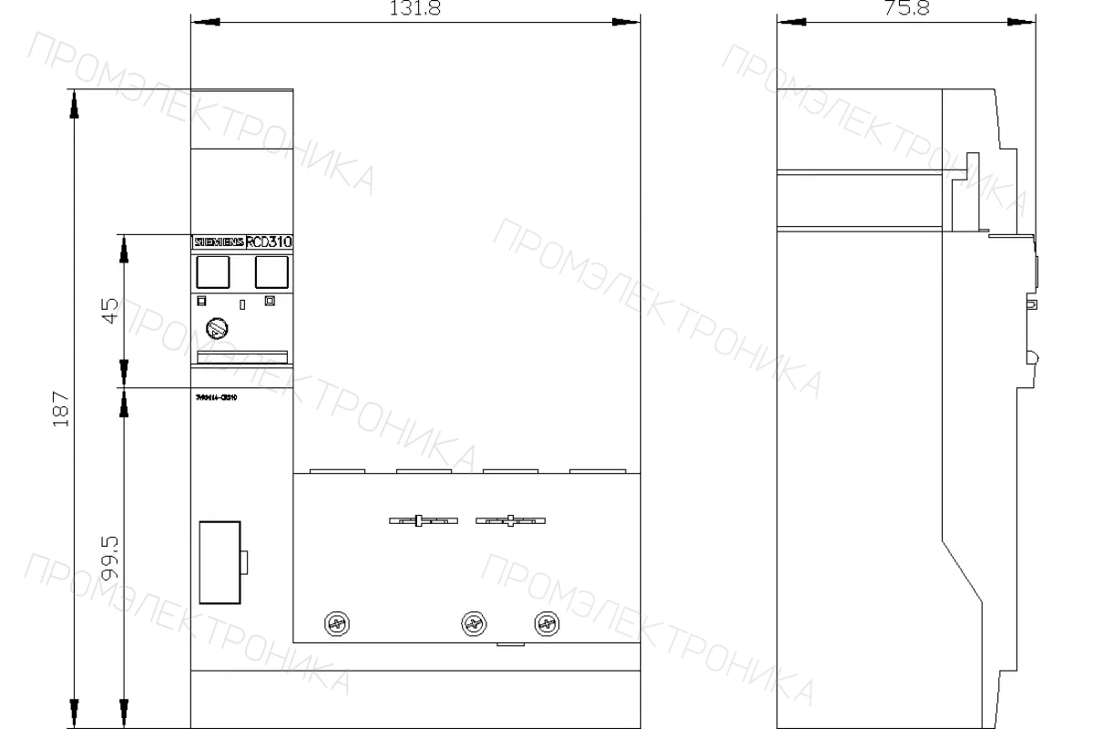 Siemens 3VA9114-0RS10 — Модуль узо