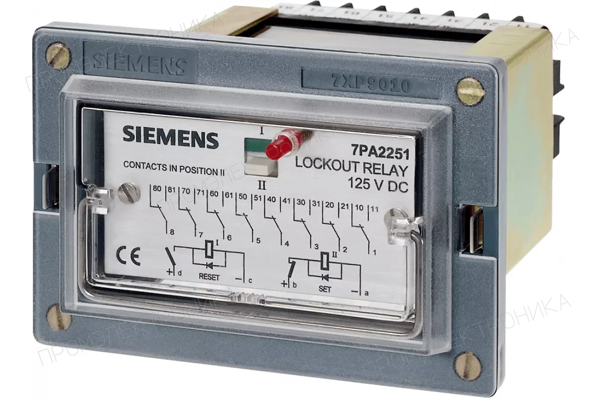 Siemens 7PA2211-0 — 7PA22 - двухпозиционное быстродействующее реле