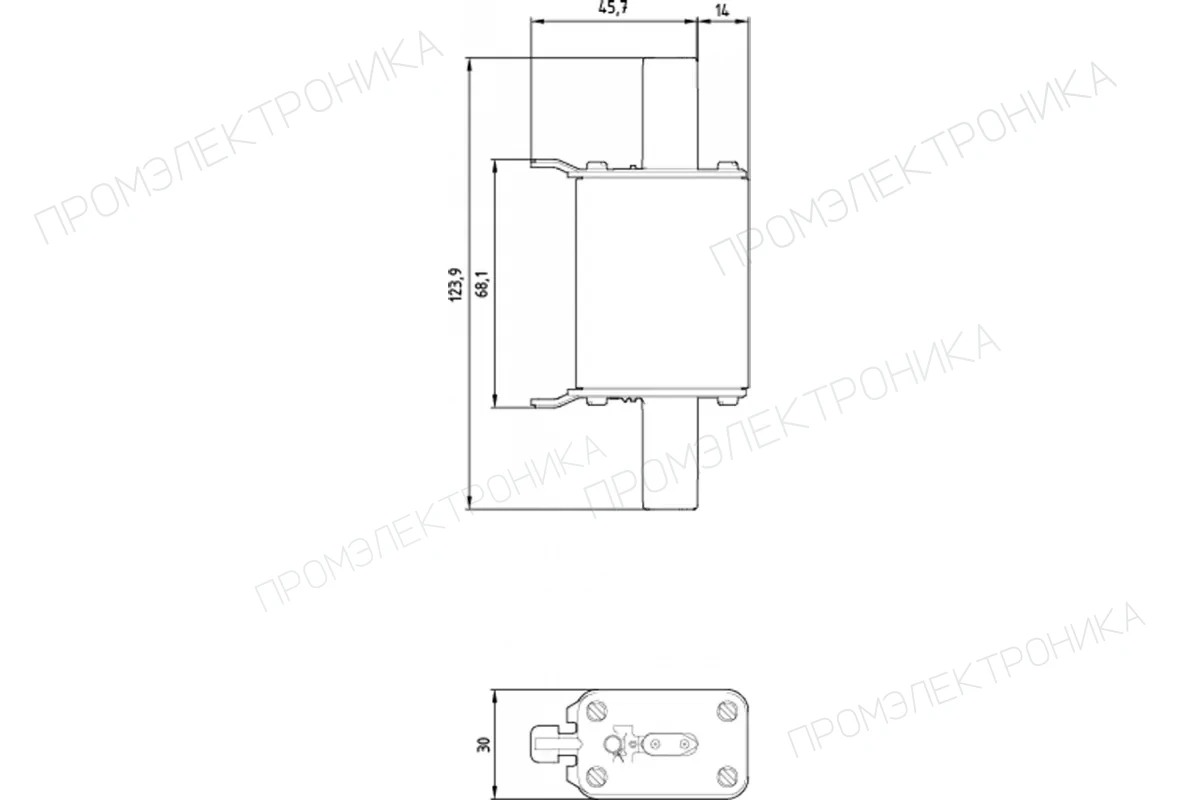 Siemens 3LD9346-3A — Маркировочные табличики без надписи