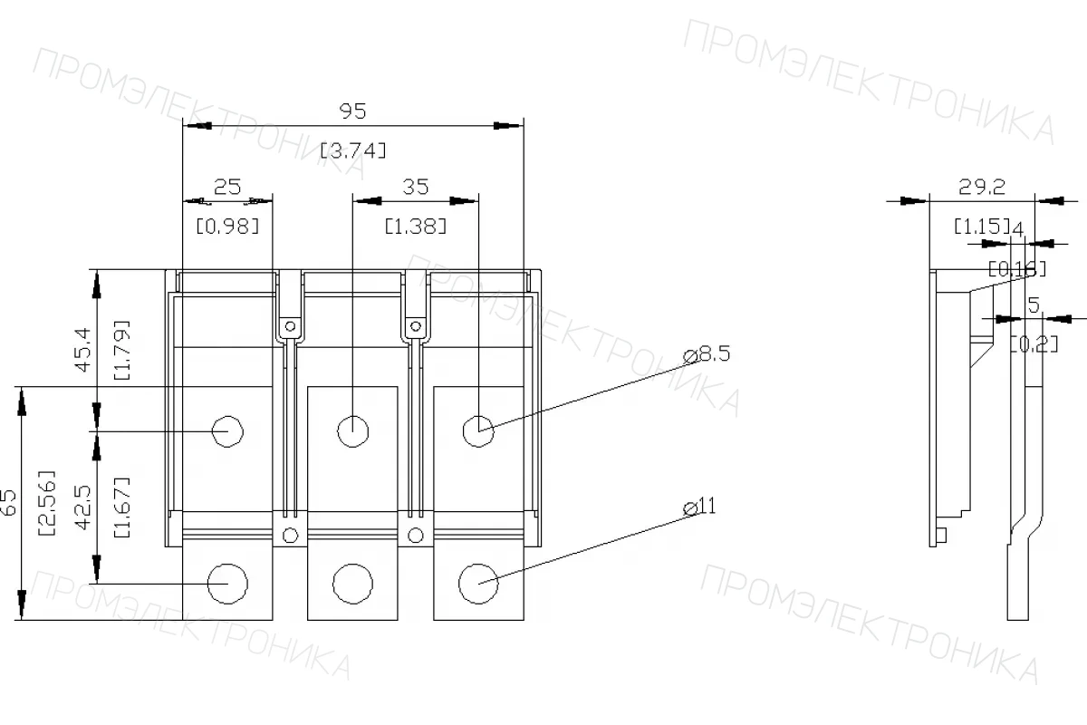 Siemens 3VA9272-0WA00 — Межфазная перегородка