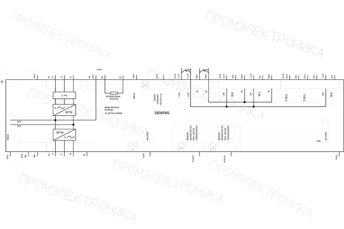 Siemens 6SL3210-5HB10-4UF0 — Sinamics s210 входное напряжение