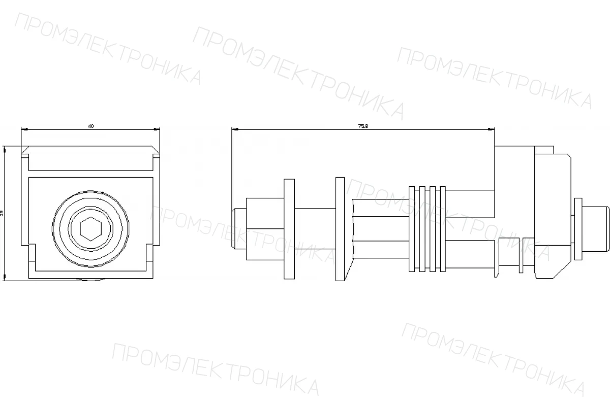 Siemens 3VA9201-0QF10 — Соединительные шпильки для тыльного присоединения коротк