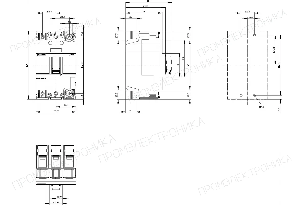 Siemens 3TM1231-.....-.... — Вакуумный контактор