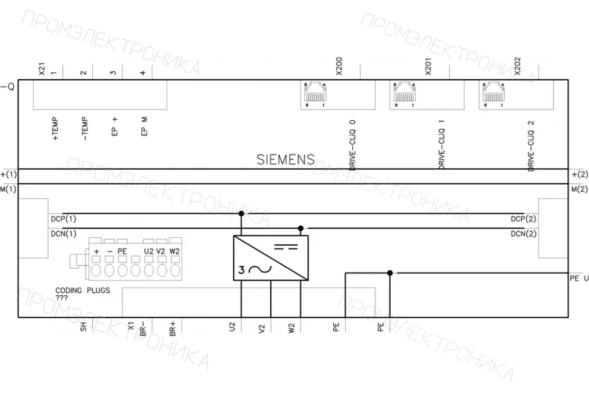 Siemens 6SL5120-1UE32-0AC0 — компонент приводной техники