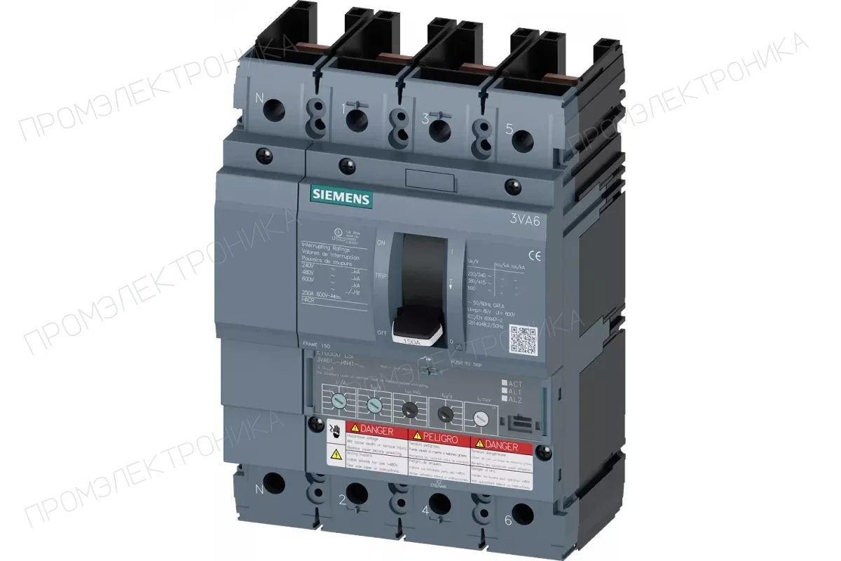 Siemens 3VA6110-5HN31-0AA0 — Автоматический выключатель