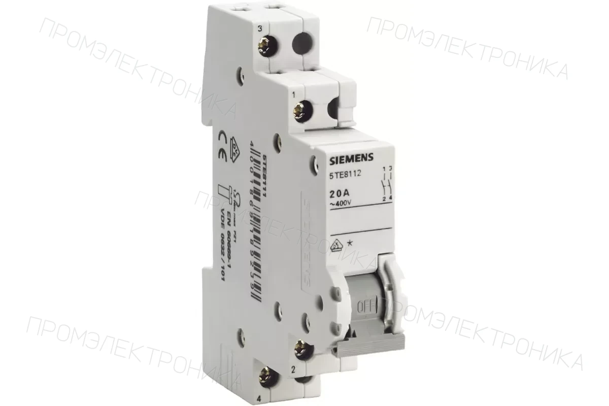 Siemens 5TE8108 — Выключатели 5TE8, установочная глубина 70мм