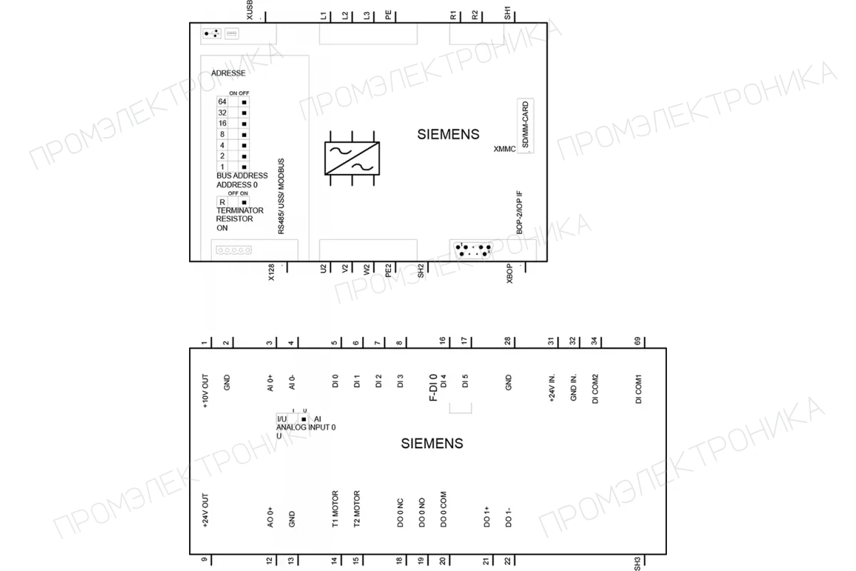 Siemens 6SL3210-1KE13-2AF1 — промышленный компонент