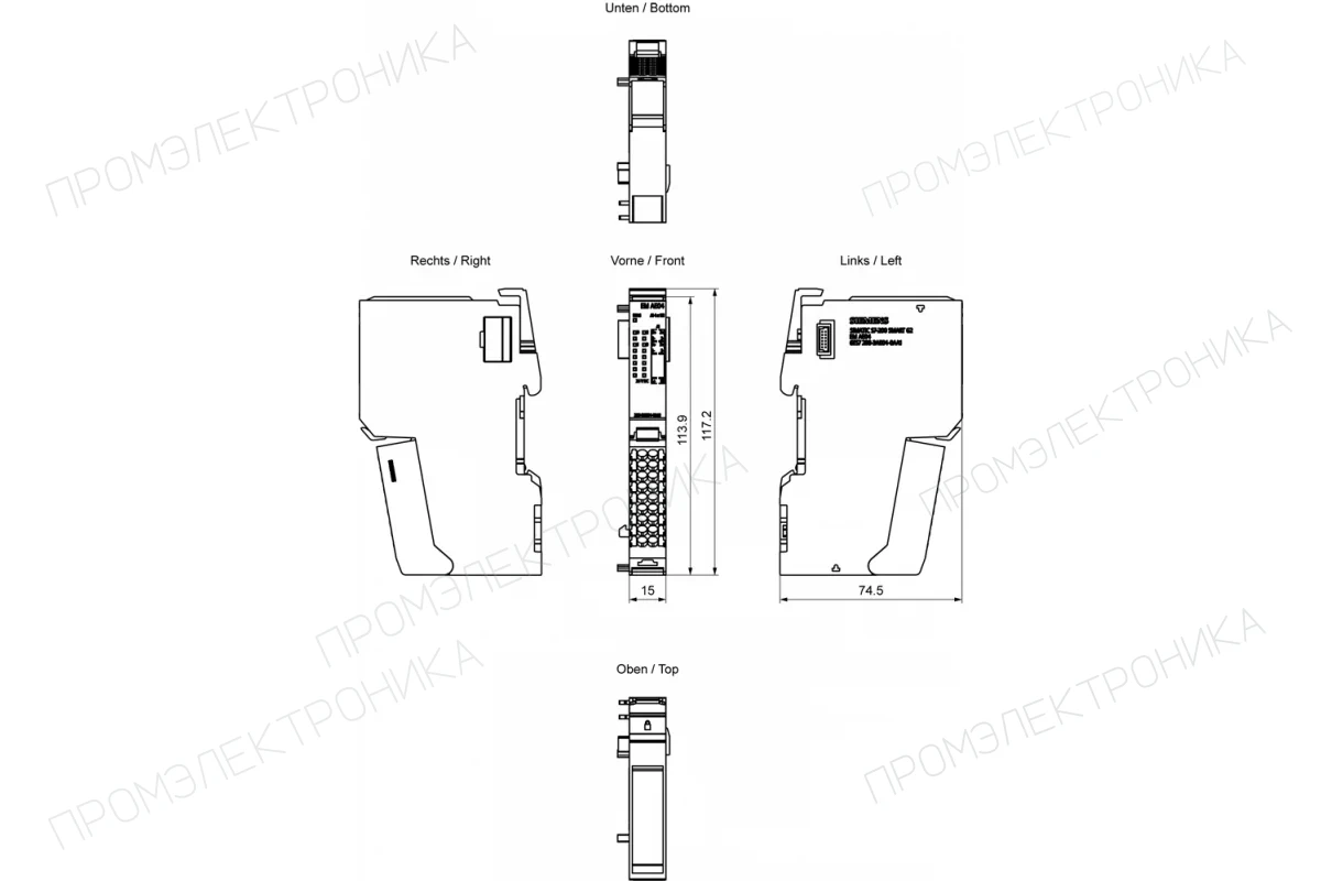 Siemens 6ES7288-3AE08-0AA1 — промышленный компонент
