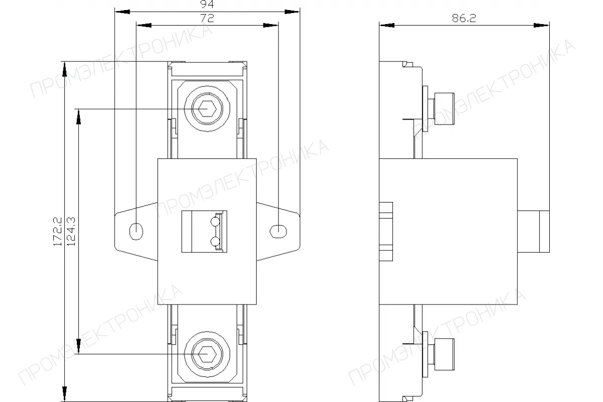 Siemens 3VA9103-0JG11 — Клемма для круглого провода с клеммой для вспомогательного провода