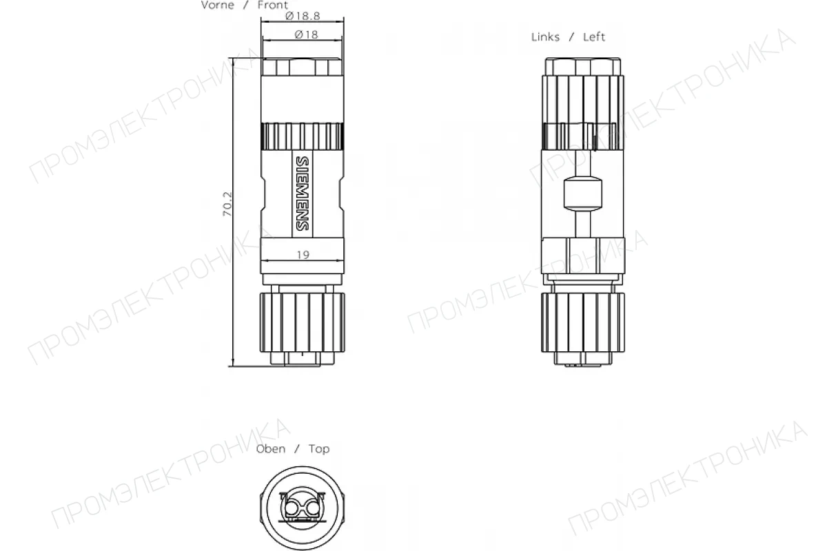 Siemens 6GK1905-0AF00 — Технология SpliTConnect