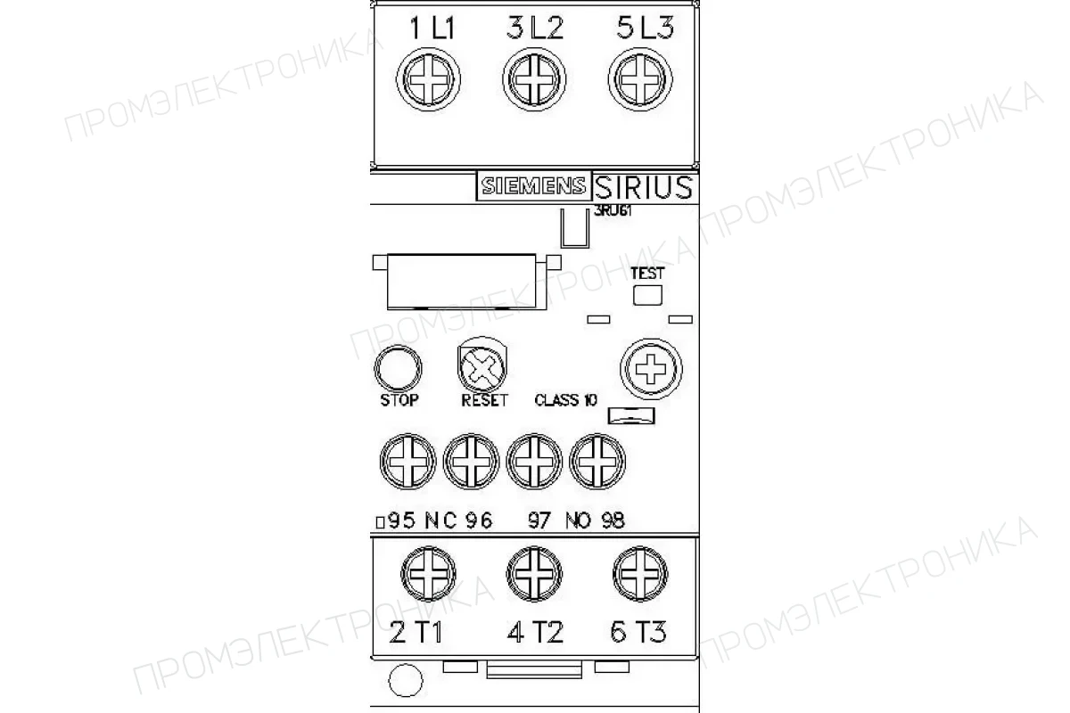 Siemens 3RU6126-4BB0 — Реле перегрузки