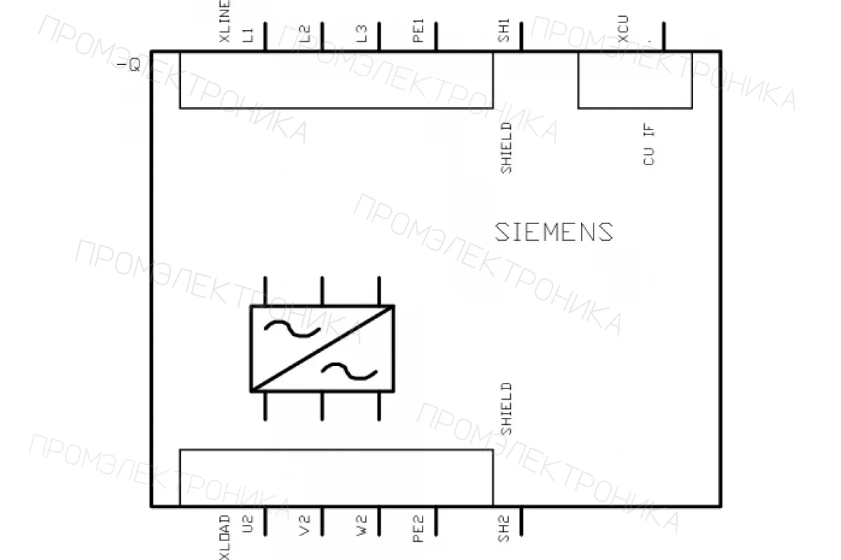 Siemens 6SL3210-1NE21-8UG1 — SINAMICS G120 Силовой модуль