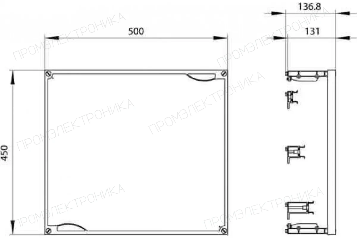 Siemens 8GK4401-2KK32 — Alpha 400/630 избыточная изолирующая крышка для пустых шкафов горизонтальная