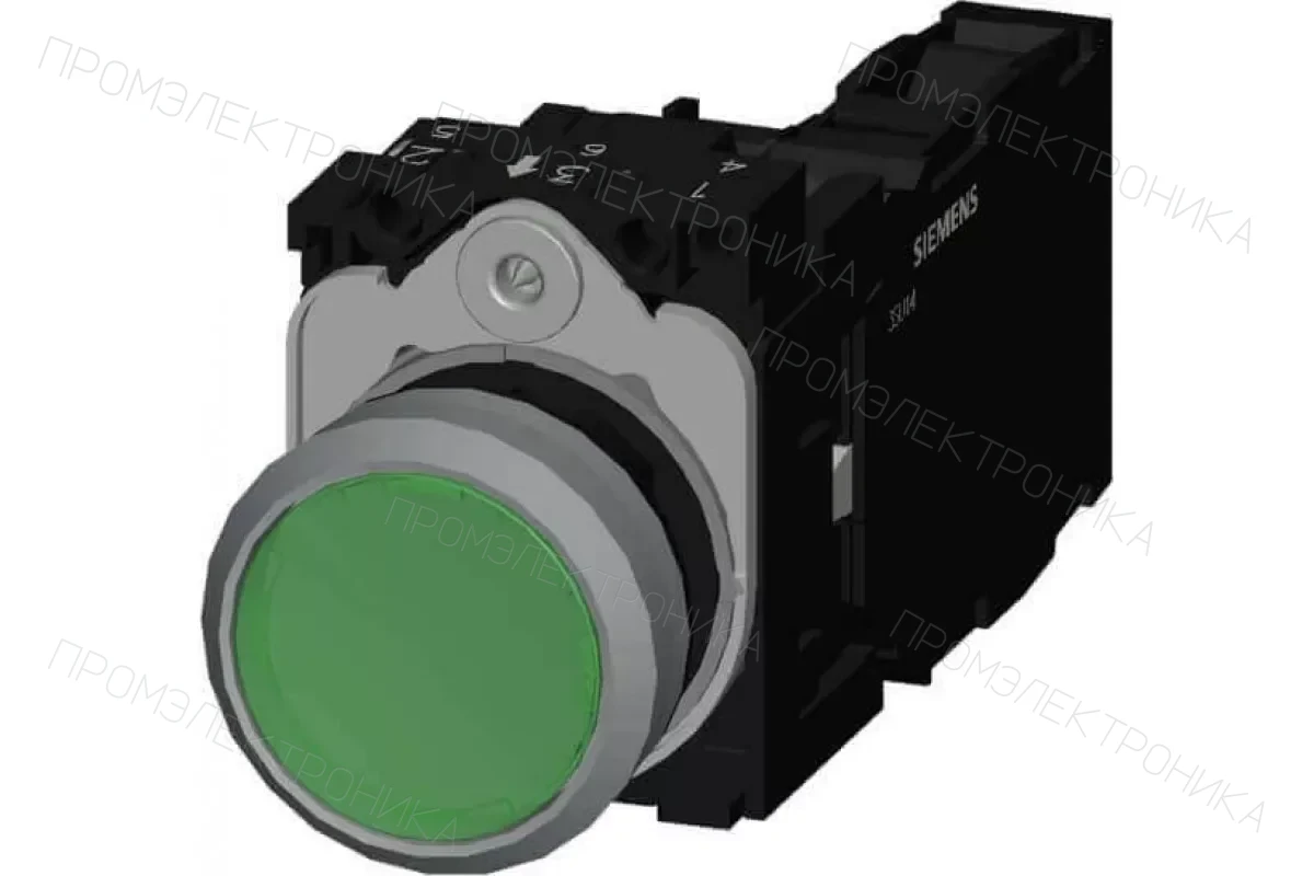 Siemens 3SU1132-0AB50-3FA0 — Кнопка с подсветкой