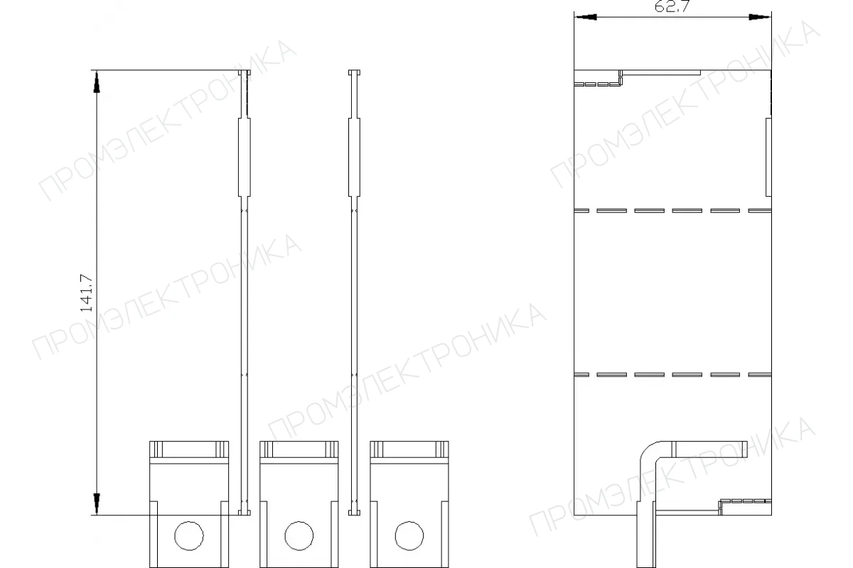 Siemens 3VA9213-0QE00 — Задняя клемма плоская