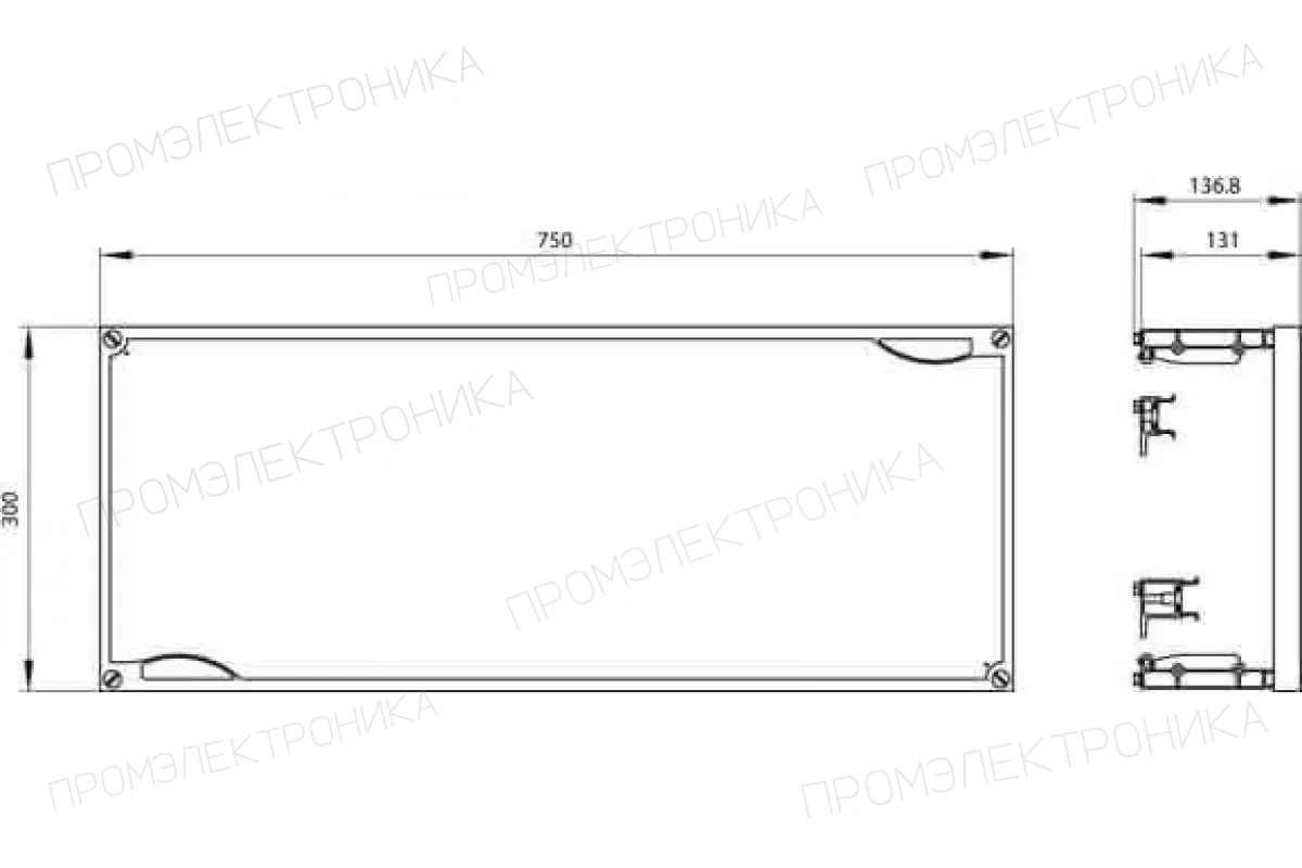 Siemens 8GK4401-2KK22 — Alpha 400/630 избыточная изолирующая крышка для пустых шкафов горизонтальная