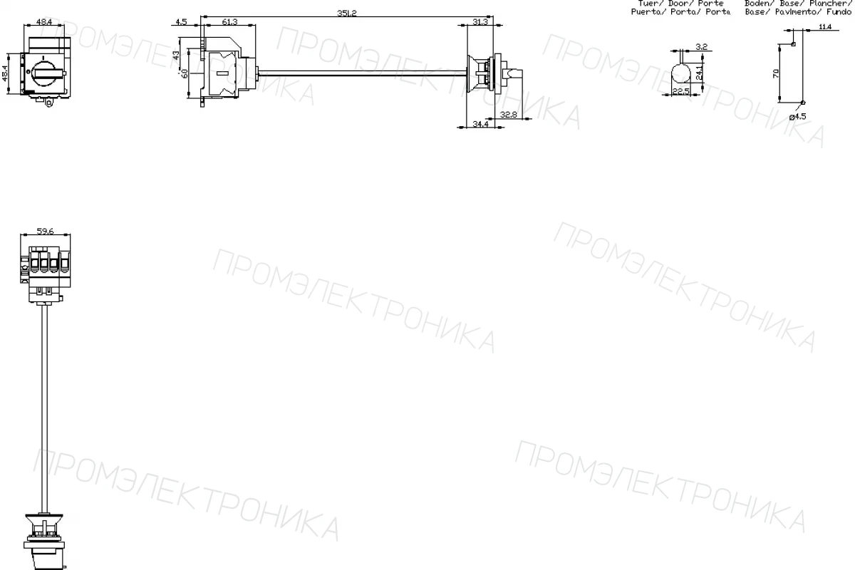 Siemens 3LD3048-0TK51 — Главный выключатель