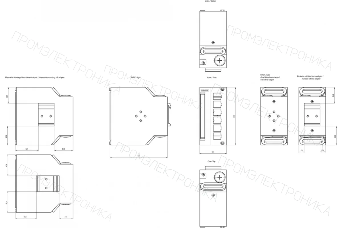 Siemens 6GK1901-1BE00-0AA0 — Модульный соединитель IE FC RJ45