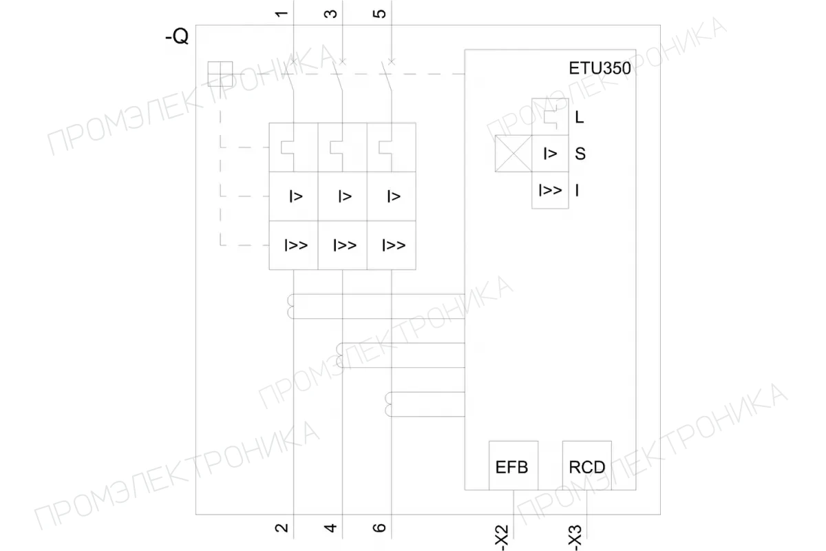 Siemens 3VA2440-0MS32-0AA0 — компонент энергетического оборудования