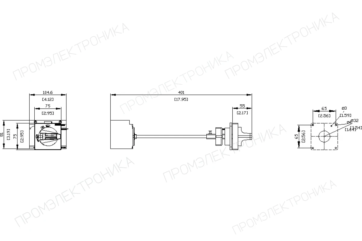 Siemens 3VA9277-0FK35 — Дверных поворотных приводов для аварийного отключения nema