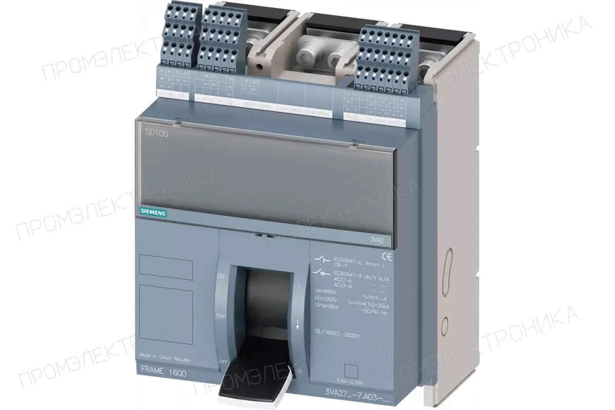 Siemens 3VA2716-2AB41-0AA0-Z T30 — 3VA автоматические выключатели в литом корпусе до 250 A