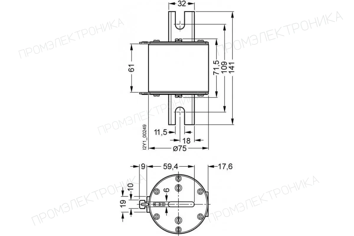 Siemens 3NC2423-3C — Предохранительные вставки NH SITOR