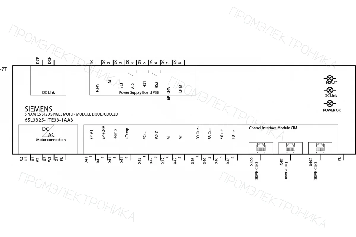 Siemens 6SL3430-6TE21-6AA1 — Модули питания Smart в компактном книжном формате