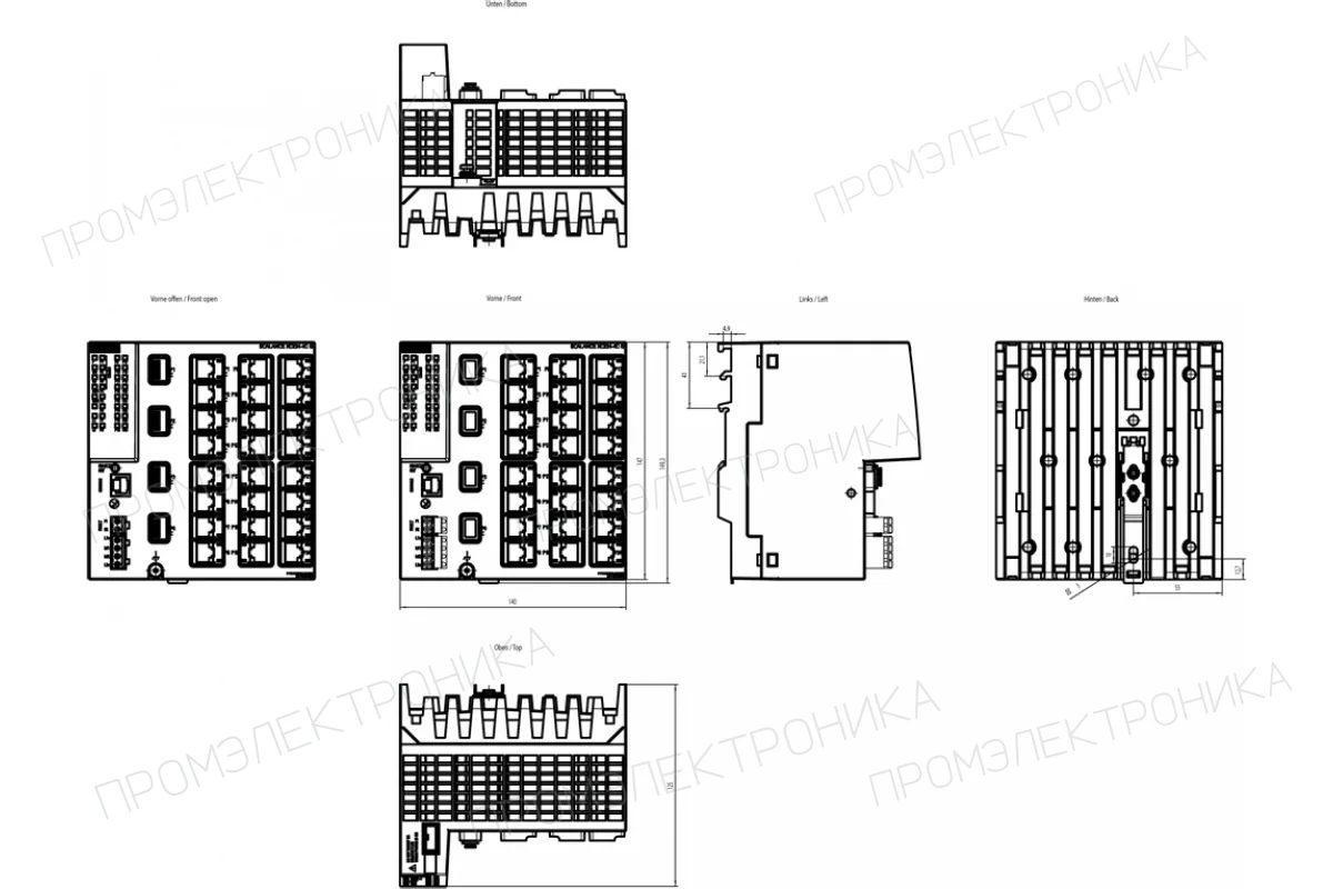 Siemens 6GK5216-3RS00-5AC2 — SCALANCE XC216-3G PoE промышленный управляемый IE коммутатор