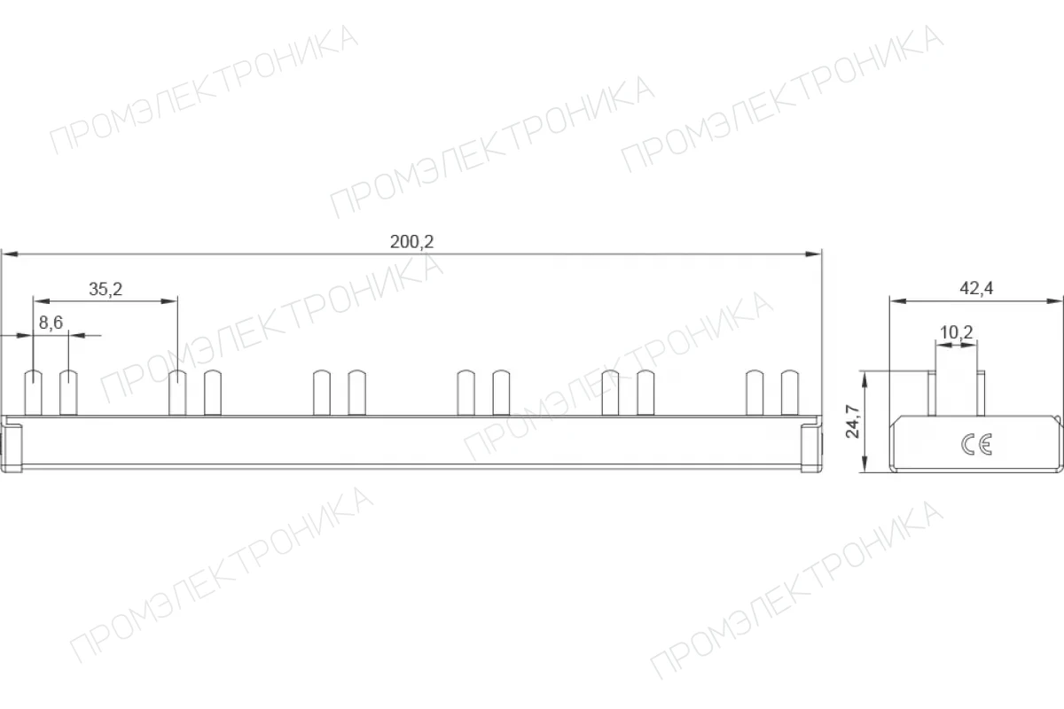 Siemens 5ST3675-0 — Сборные шины 5ST для модульных устройств