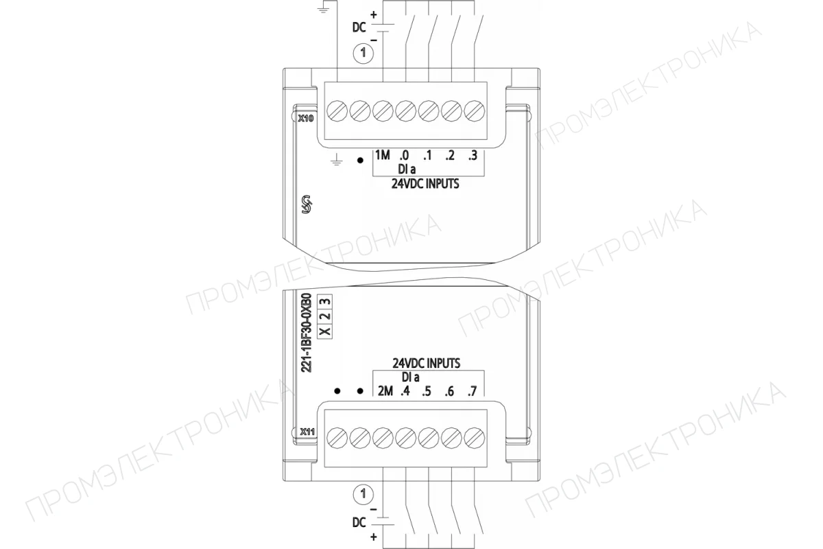 Siemens 6ES7221-1BH30-0XB0 — промышленный компонент