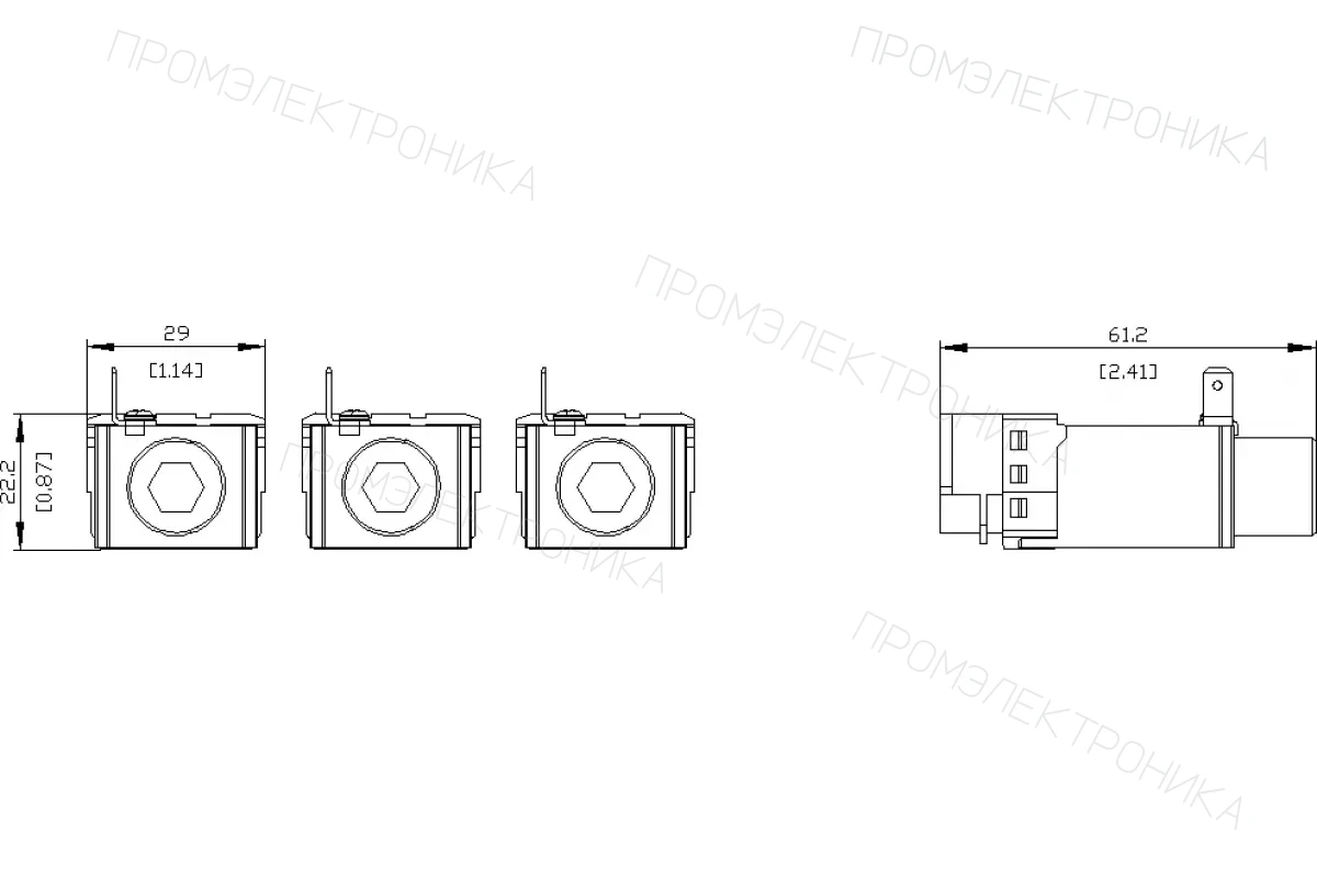 Siemens 3VA9233-0JG12 — Клемма для проводов круглого сечения в т