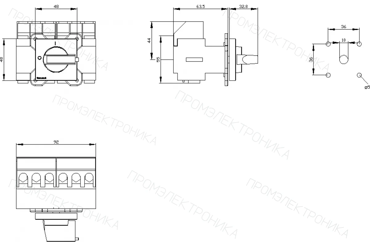 Siemens 3LD2122-1TL13 — Главный аварийный выключатель