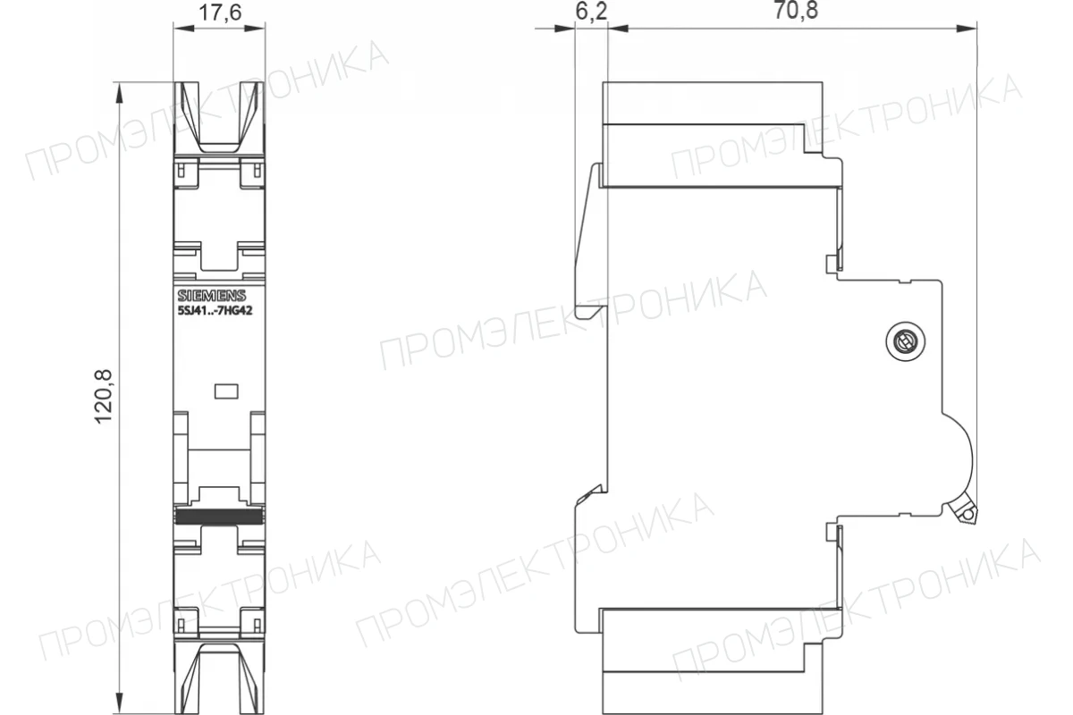 Siemens 5SJ4101-7HG42 — компонент энергетического оборудования