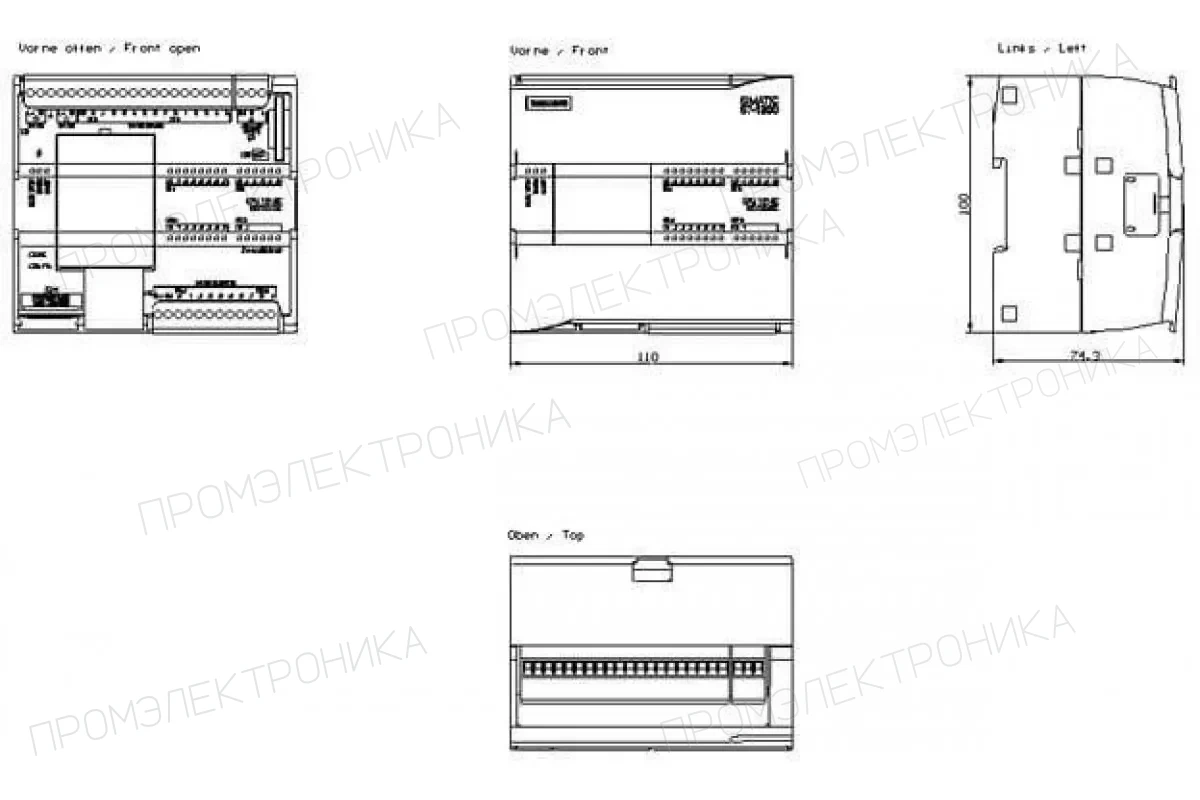 Siemens 6ES7214-1AD23-0XB0 — промышленный компонент