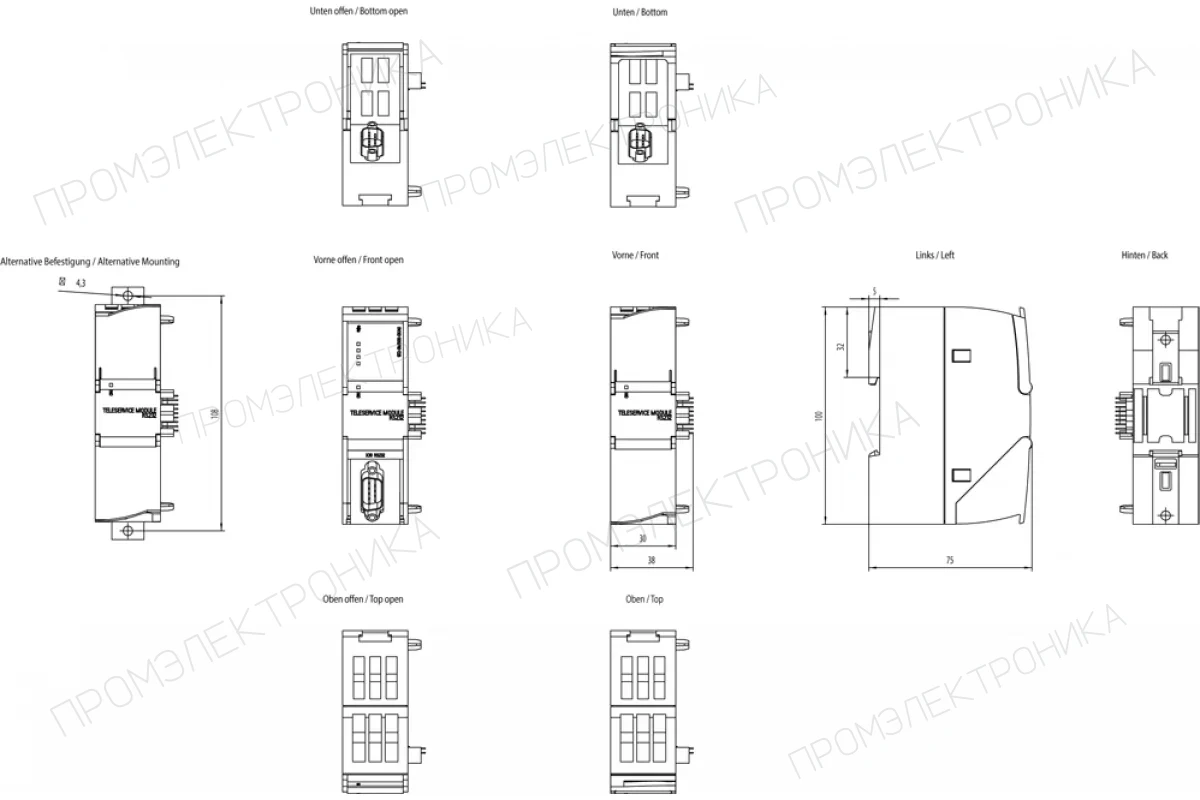 Siemens 6ES7972-0BB61-0XA0 — Коннектор к шине RS 485