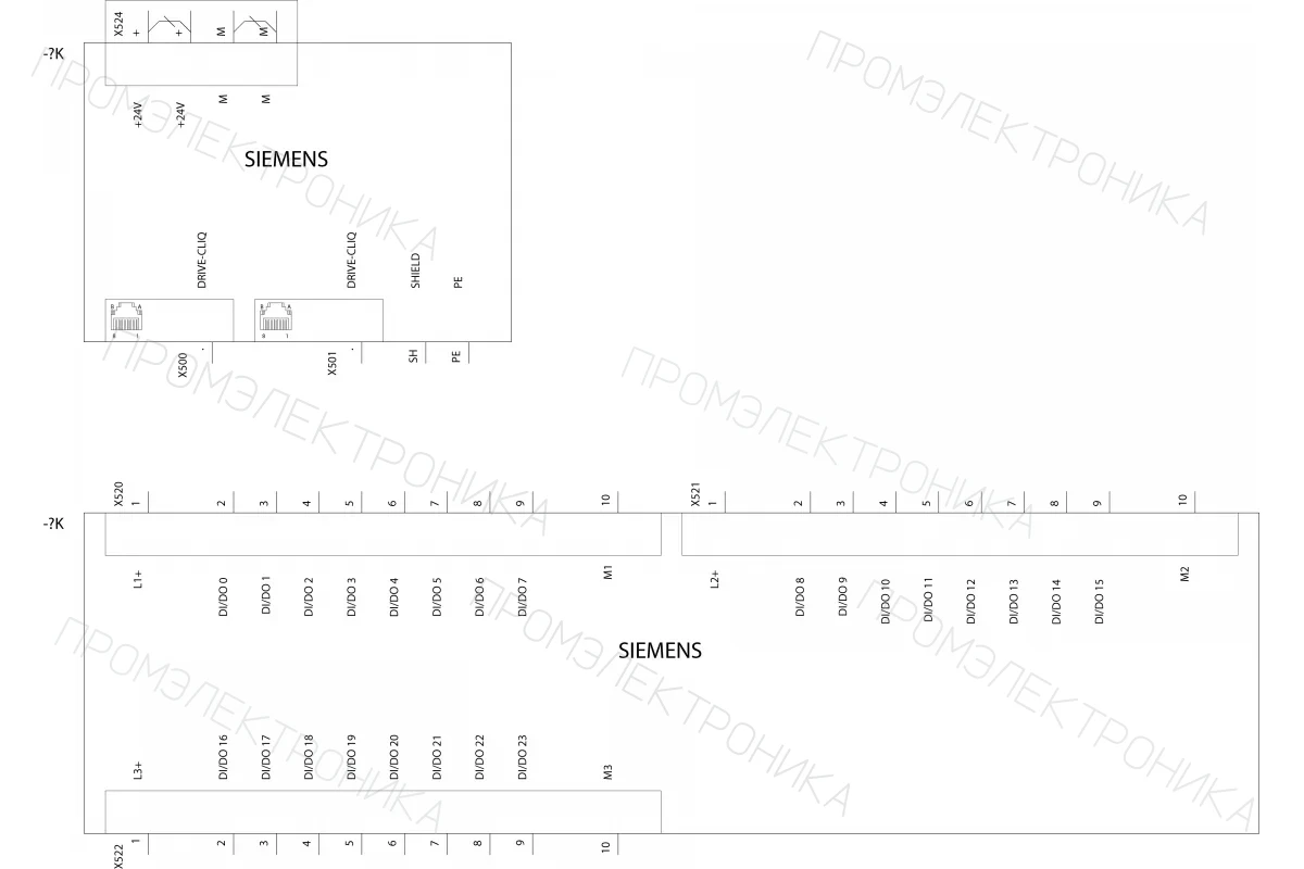 Siemens 6SL3055-0AA00-3AA1 — Клеммный модуль ТМ31