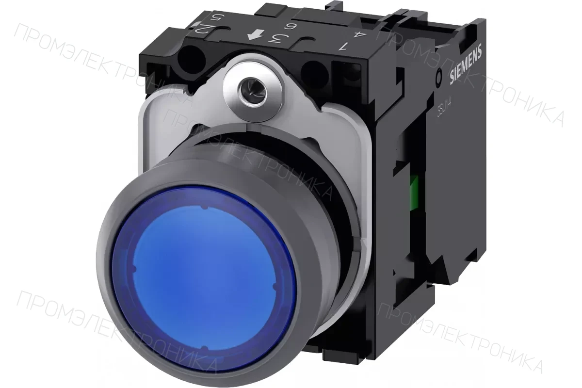Siemens 3SU1132-0AB50-1BA0 — Кнопка с подсветкой