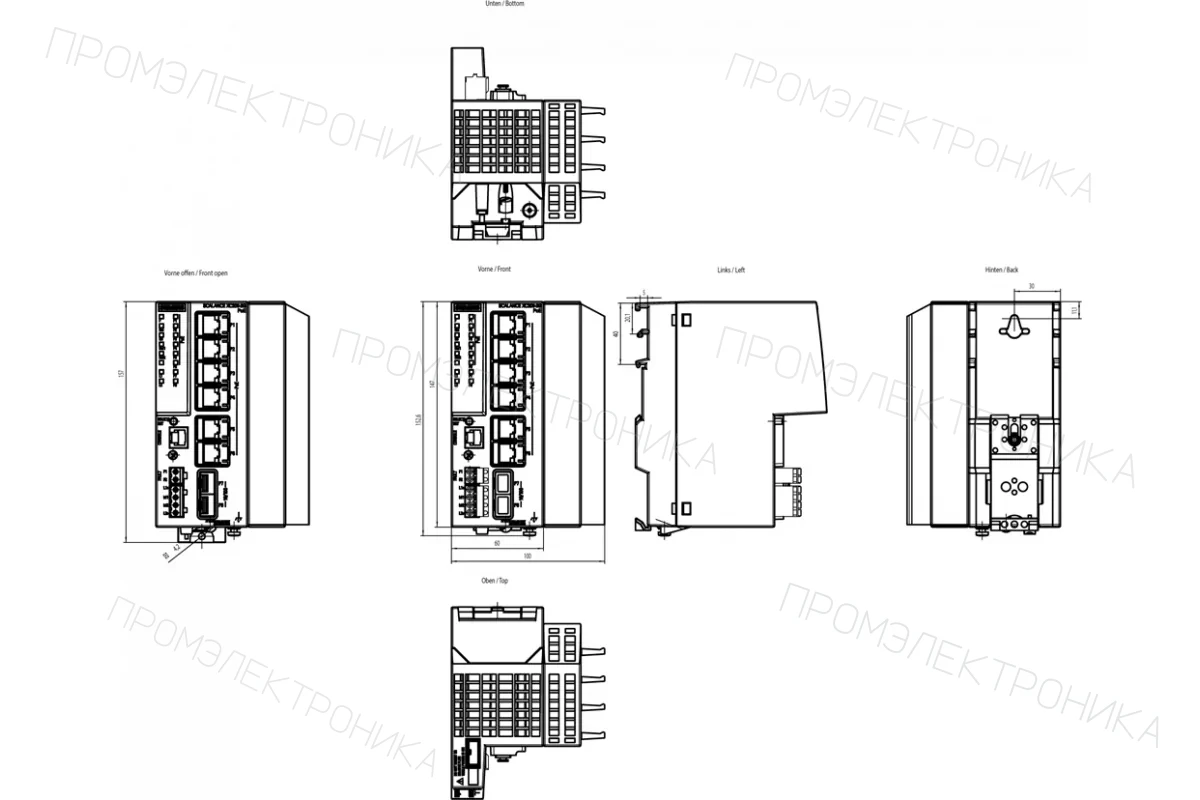 Siemens 6GK5206-2BS00-2FC2 — Scalance xc206-2sfp еес промышленный управляемый ie коммутатор