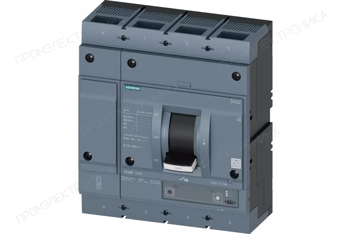Siemens 3VA2510-5JP32-0AA0 — 3VA автоматические выключатели в литом корпусе до 250 A