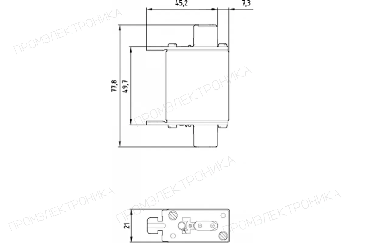 Siemens 3NA3814-2C — Низковольтная плавкая вставка HRC GG/gL размер
