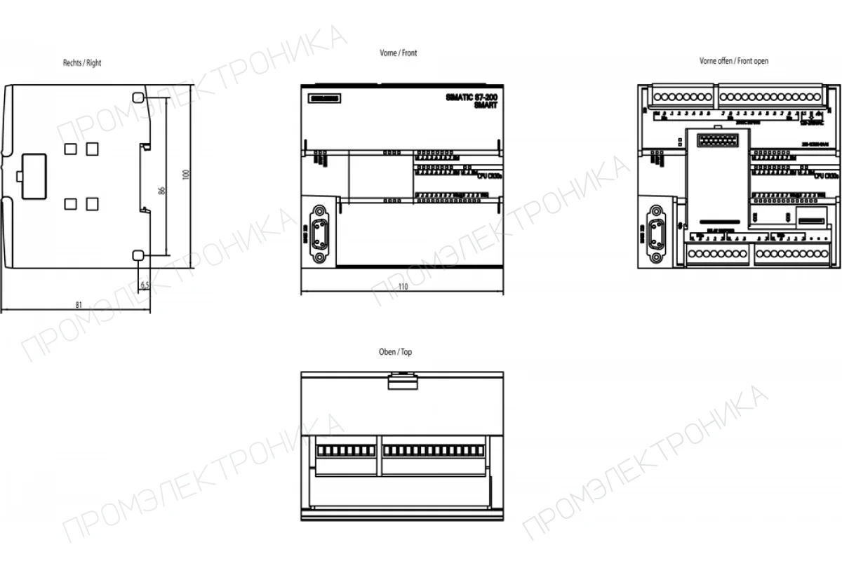 Siemens 6ES7288-1CR20-0AA1 — промышленный компонент