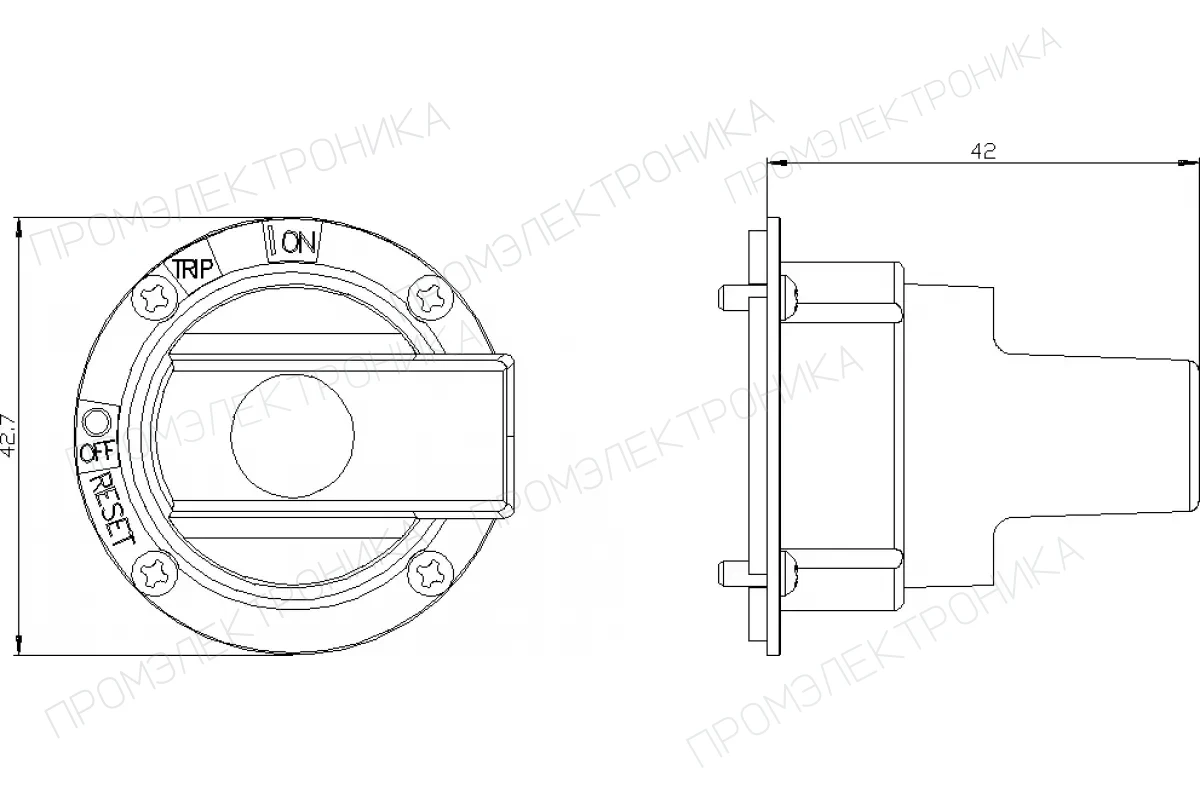 Siemens 3VA9287-0GA80 — Крепёжный комплект для штока принадлежность для