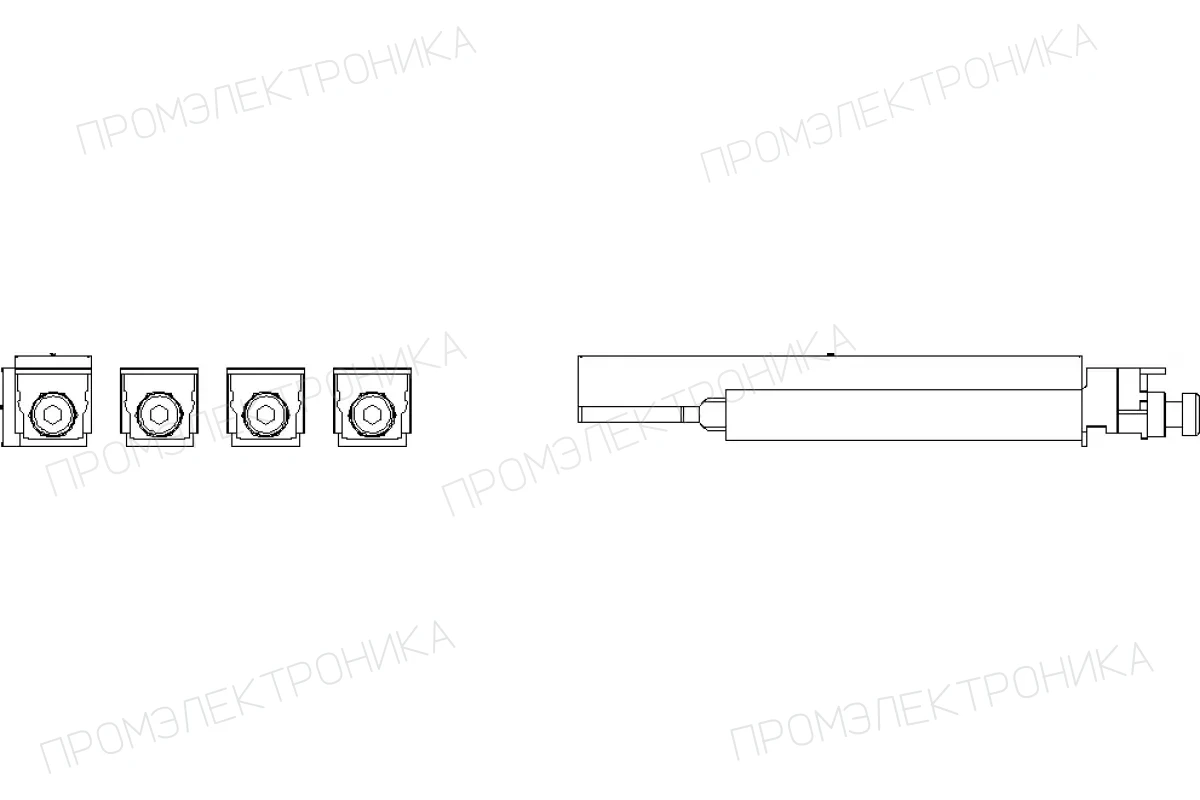Siemens 3VA9203-0QF00 — Соединительные шпильки для тыльного присоединения